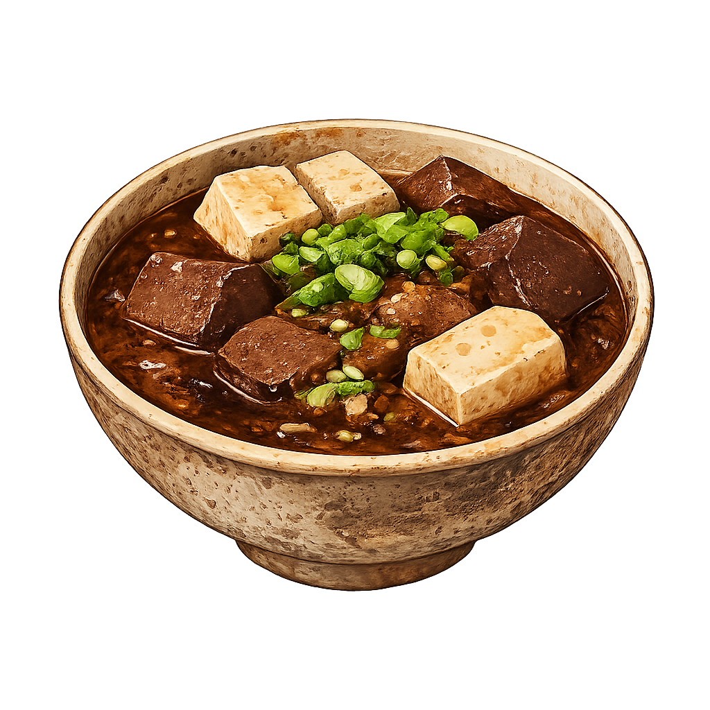 鴨の血と豆腐煮込み